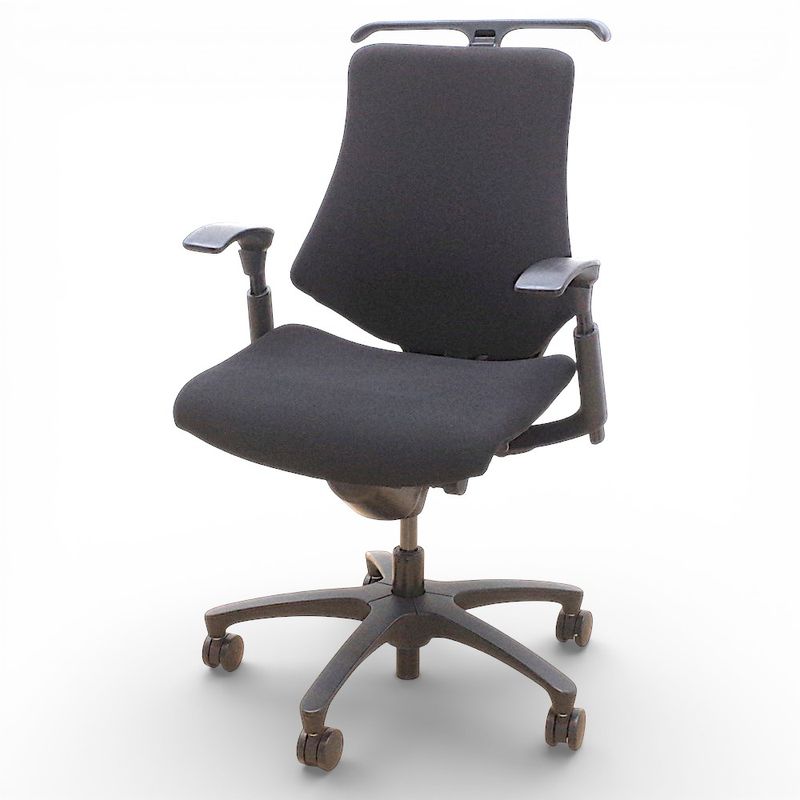 【SALE】訳有 イトーキ エフチェア エフクロス オフィスチェア ハンガー付き 肘付き KK16768-2 中古 配送サイズ220