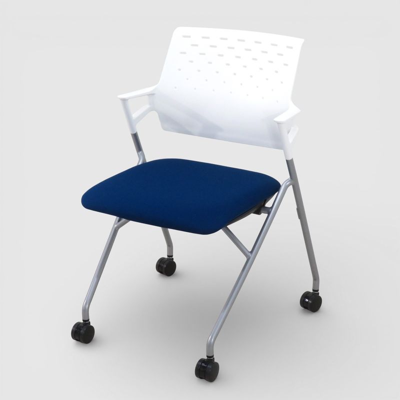 中古】オカムラ ルナ ネスティングチェア 81S1CK FSF1 ブラック 会議