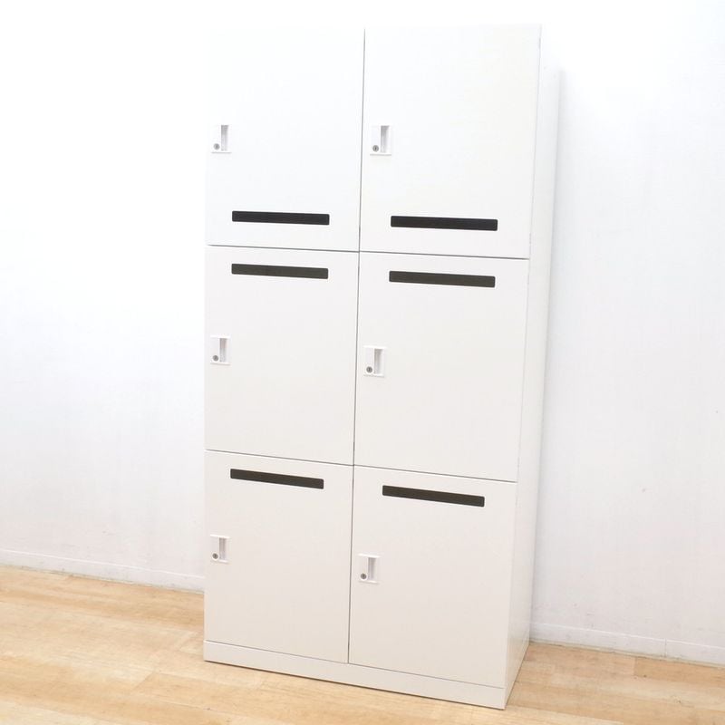 オカムラ okamura レクトライン 6人用ロッカー 4B27ZX-ZA75 ダイヤル