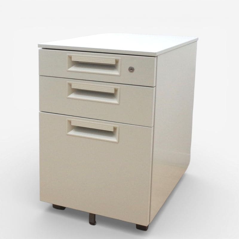 プラス JSデスク JS-046SC-3 3段ワゴン ニューグレー W395 D575 H600 収納ワゴン デスクワゴン キャスター付き KK17974 EG17974 中古 配送サイズ180 家財おまかせ便 