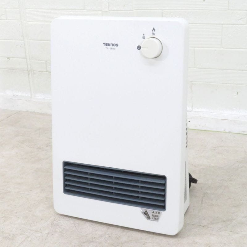 TEKNOS テクノス セラミックヒーター TS-126 ホワイト ストーブ 暖房器 省エネ 軽量 スリム YH17885 中古 配送サイズ100