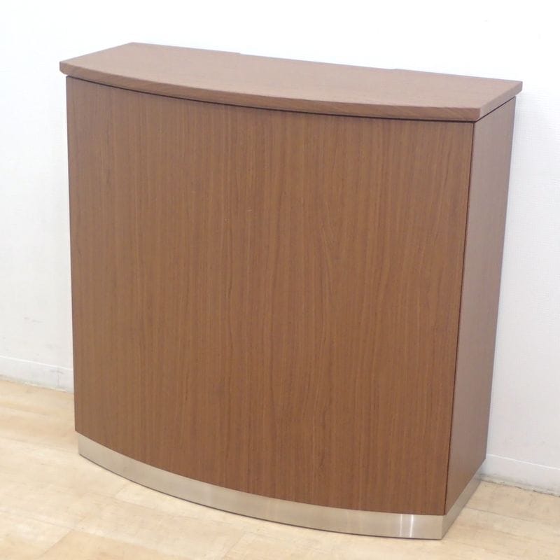 KOKUYO コクヨ カウンター CO-US10F ブラウン 木目調 ハイカウンター 無人受付 窓口 案内 インフォメーション KK18245 中古オフィス家具 配送サイズ240