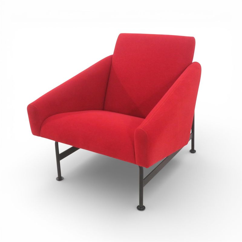 IDEE イデー DOVE ダヴ アームチェア レッド ダイニングチェア  1人用 ラウンジソファ リビング YH18303 中古インテリア  配送サイズ240