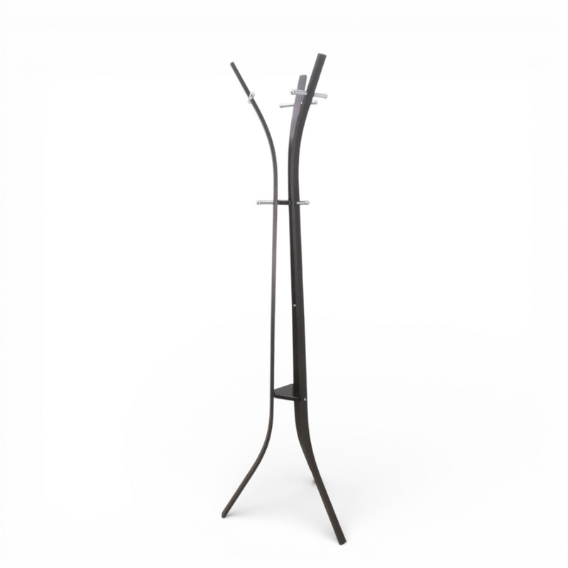 ポールハンガー ブラック 黒 ハンガーラック コートハンガー YH18355 中古 配送サイズ350