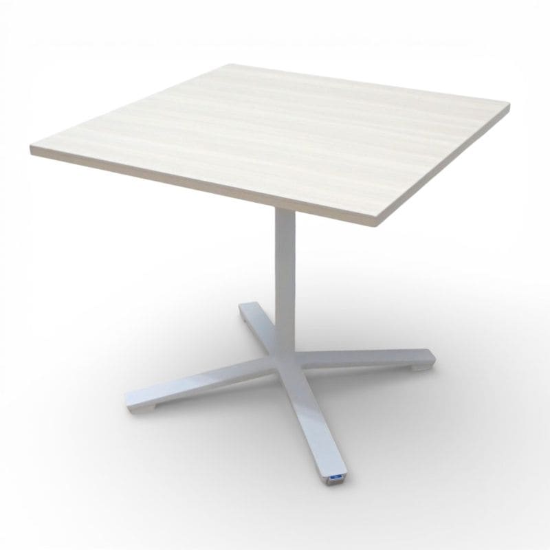 コクヨ DAYS OFFICE フリップトップ ミーティングテーブル ナチュラル ホワイト W800 D800 H720 天板フラップ式 十字脚 キャスター付 KK18500 中古 配送サイズ300