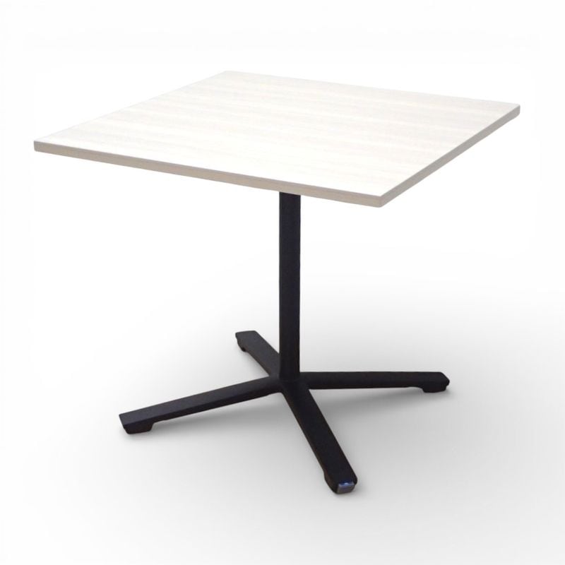 コクヨ DAYS OFFICE フリップトップ ミーティングテーブル ブラック ナチュラル W800 D800 H720 天板フラップ式 十字脚 キャスター付 KK18501 中古 配送サイズ300