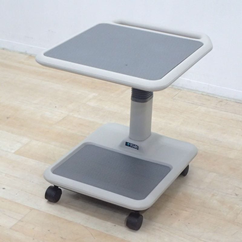 Toasトアス Toasflex プロジェクター台 FT-05 グレー 機材テーブル 昇降機能 キャスター オフィスアクセサリー KK18380 中古オフィス家具 配送サイズ180