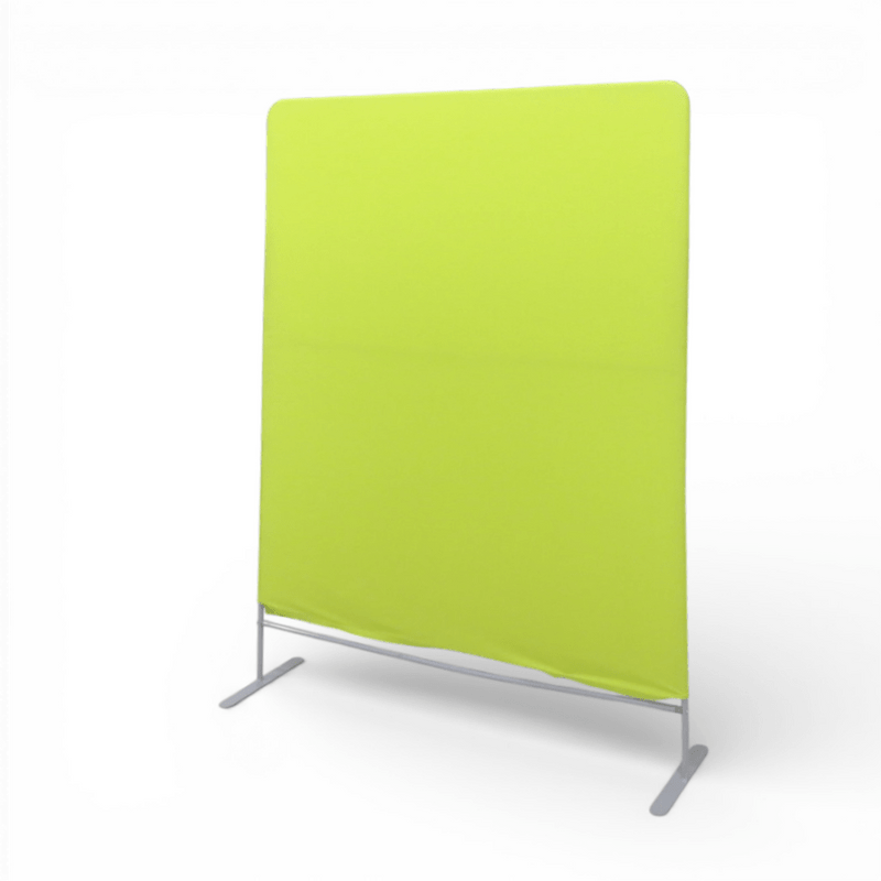 【SALE】ローパーテーション 衝立 ファブリック 幅1200 高さ1600 着脱式丸洗い ライトグリーン YH17876 中古 配送サイズ350