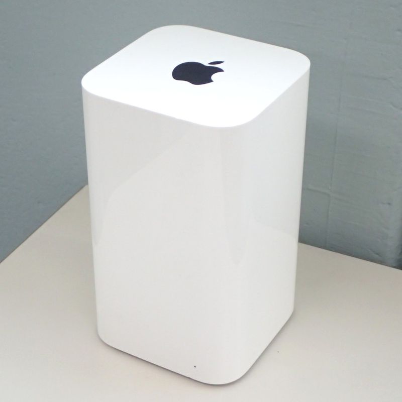 アップル Apple AirMac time capsule 2TB 外付けHDD wifiルーター バックアップ ホワイト OA機器 ※動作未確認※ KK18288 中古オフィス 配送サイズ60