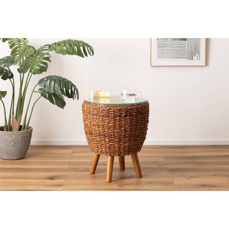 アジアンサイドテーブル 荷台棚 折り畳みテーブル ナイト