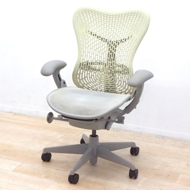 ハーマンミラー ミラチェア ホワイト Herman Miller 白 メッシュ