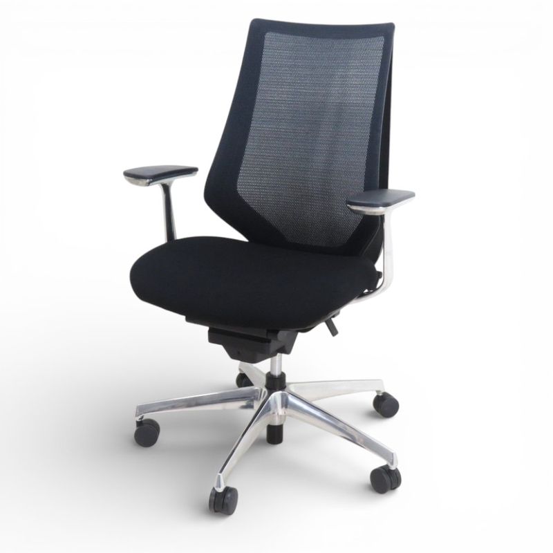 【SALE】コクヨ 高級オフィスチェア デュオラ CRSG3000E6N ブラック メッシュ ハイバック 肘付き おすすめ YH18532 中古 配送サイズ250