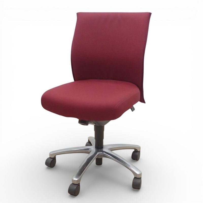 コクヨ エクサージュ CR-G750KN 肘無オフィスチェア レッド ロッキング 布張り KK18621 EG18621 中古 配送サイズ220