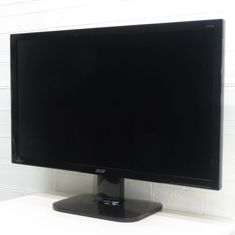 acer 27インチ エイサー 液晶モニター KA270H ブラック ディスプレイ 白色LED フルHD PC 業務用 OA機器 在宅 ワーク YH17594 中古オフィス家電 配送サイズ160