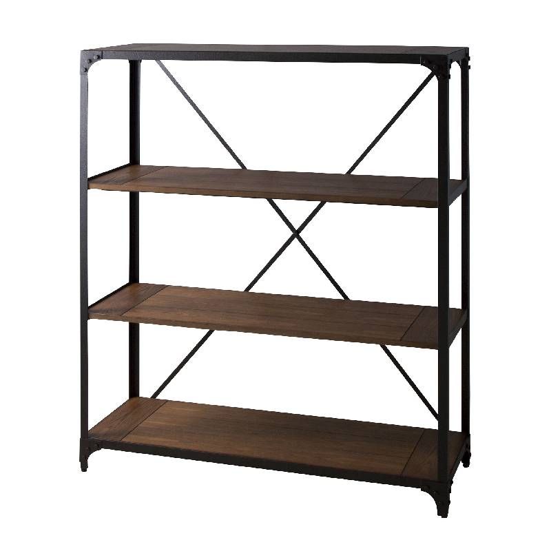 IKEA イケア LERBERG レールベリ 2段シェルフ ダークグレー ラック