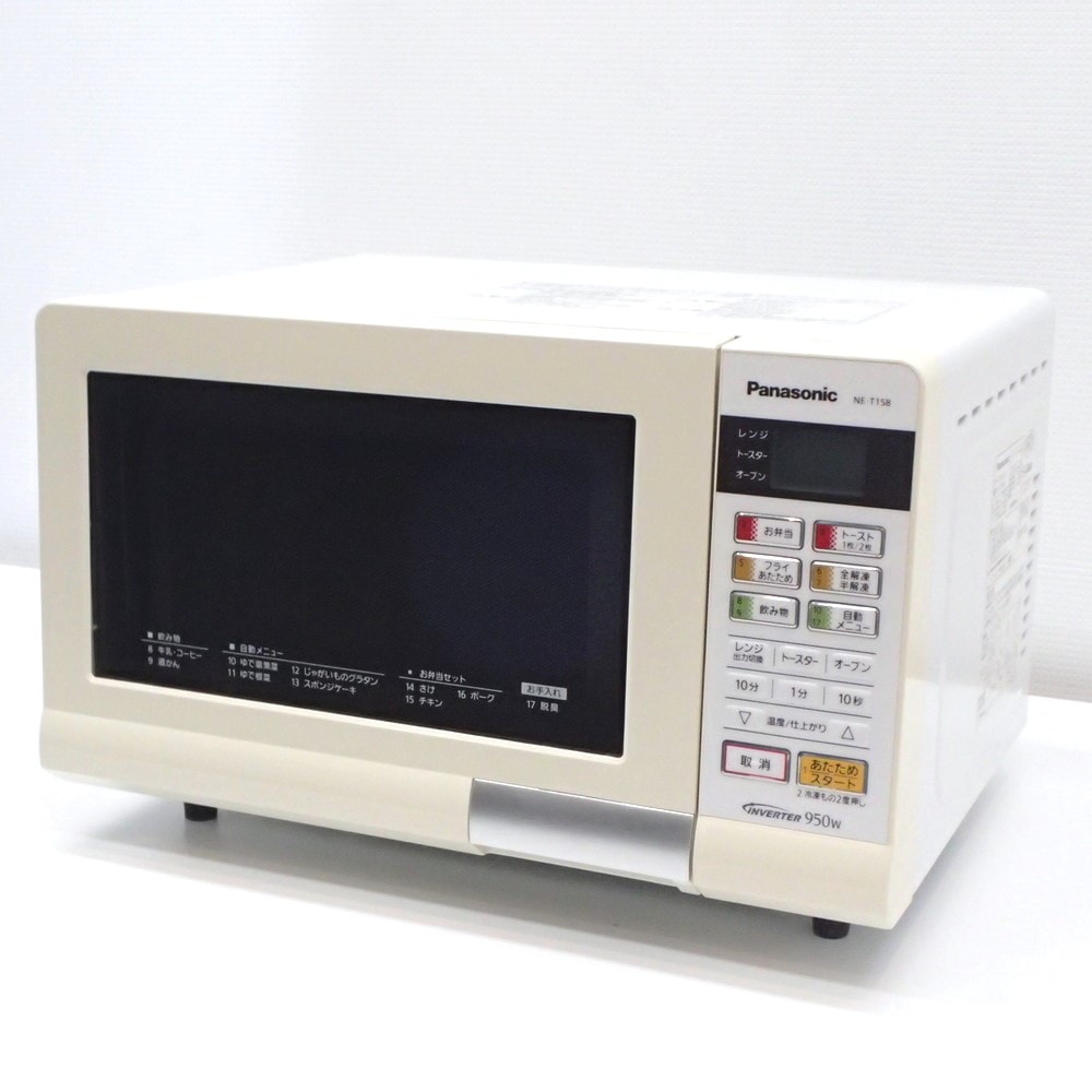 2018年式 950w パナソニック オーブンレンジ NE-MS15E5-KW 美品】Panasonic オーブンレンジ NE-MS15E5 2018年式