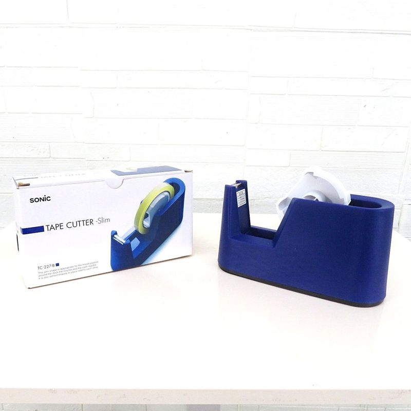 未使用品 SONIC ソニック テープカッター TC-227-B ブルー YH17829 新古品 配送サイズ60