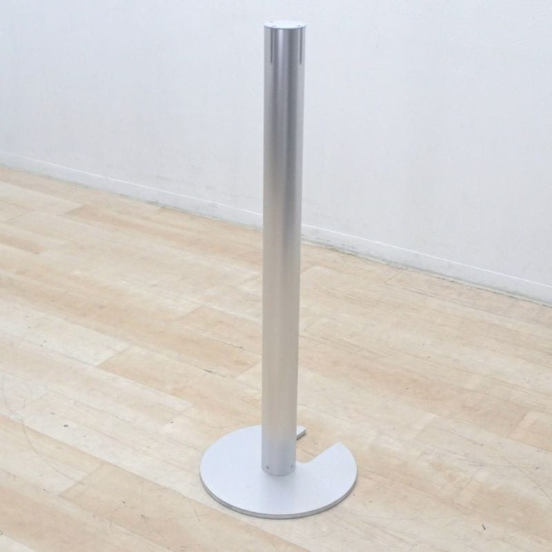 ユニオン POLE LINE ベルトパーテーション シルバー 屋内用 スタッキング可 ベルトストッパー付き KK18385 中古 配送サイズ220