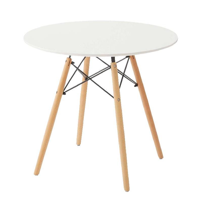 【新品】ラウンドテーブル カフェ W80×D80×H72 北欧 ホワイト BR002-000092【SS18】