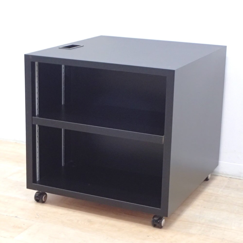 サイドボード AVラック W550 D600 H550 配線口 キャスター付