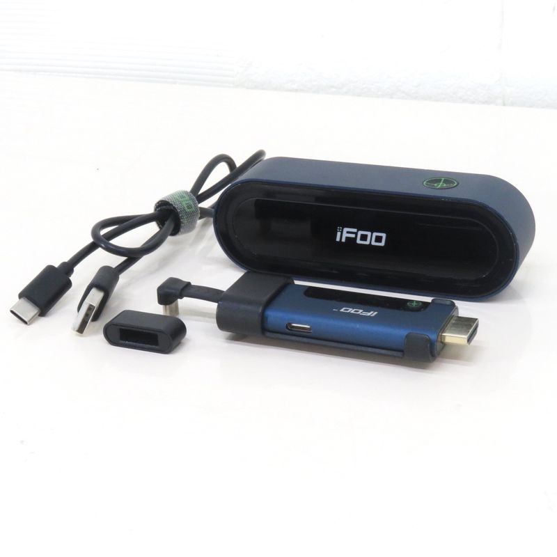 iFOO ストリーミングデバイス H2-R100A ブルー/ブラック Type-Cポート HDMI YH17659-1 中古 配送サイズ60