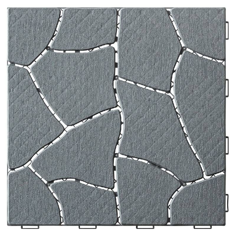 【新品】フロアパネル ジョイント DIY ポリプロピレン プラスチック 軽量 耐水 排水 人工石畳 玄関 ベランダ バルコニー テラス 庭 ガーデン オフィス家具 BR002-000123【SS10】