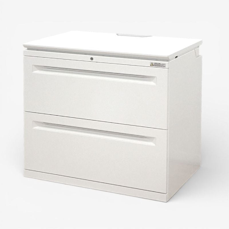 【SALE】オカムラ プロユニット フリーウェイ DN711Y-Z975 2段ラテラル書庫 ホワイト 幅800 EG18715 中古 配送サイズ220