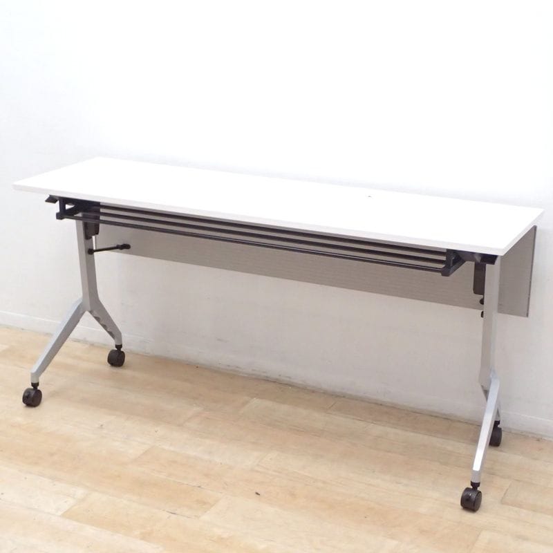 ウチダ Paragraph パラグラフ サイドスタックテーブル フォールディングテーブル ホワイト YH18734 中古 配送サイズ300