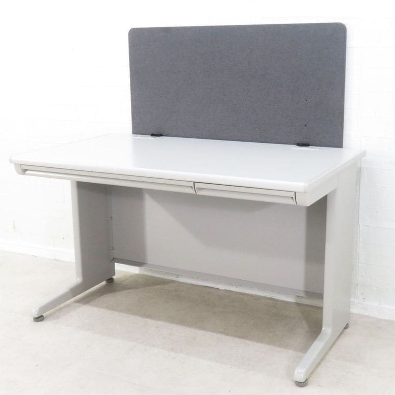 【SALE】デスクパネル グレー デスクトップパネル デスク用ローパーテーション W1000 D90 H600 YH13432 中古 配送サイズ200