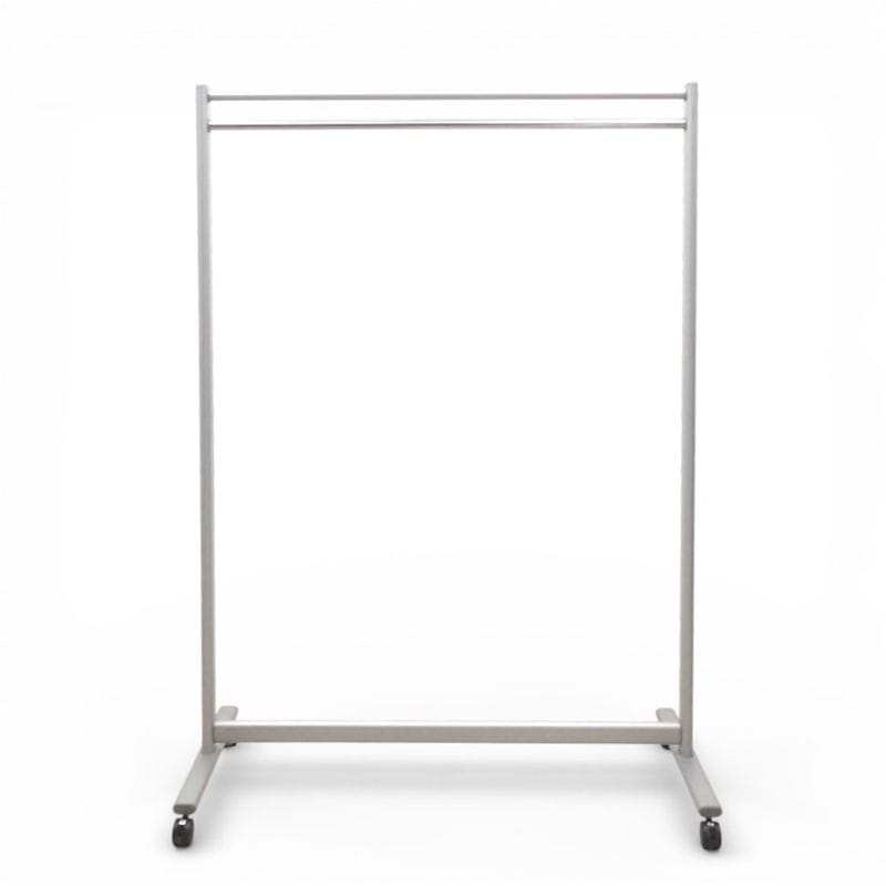 オカムラ 大型サイズコートハンガーラック 15人用 要組立て シルバー ハンガーラック W1180 H1700 中古 KK18735 