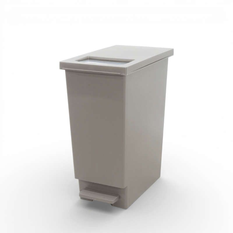 【SALE】ダストボックス 45& ブラウン ペダル式 縦型 ゴミ箱   YH17642 中古 配送サイズ160