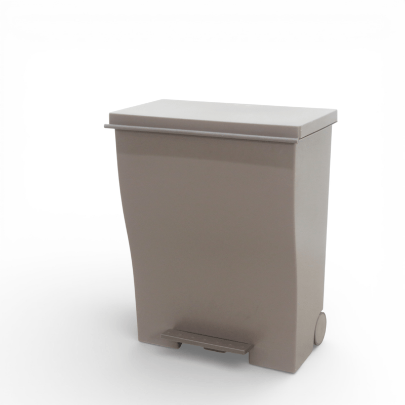 【SALE】ダストボックス ブラウン ワイドペダルペール ゴミ箱 39L フットペダル  YH17644 中古 配送サイズ160