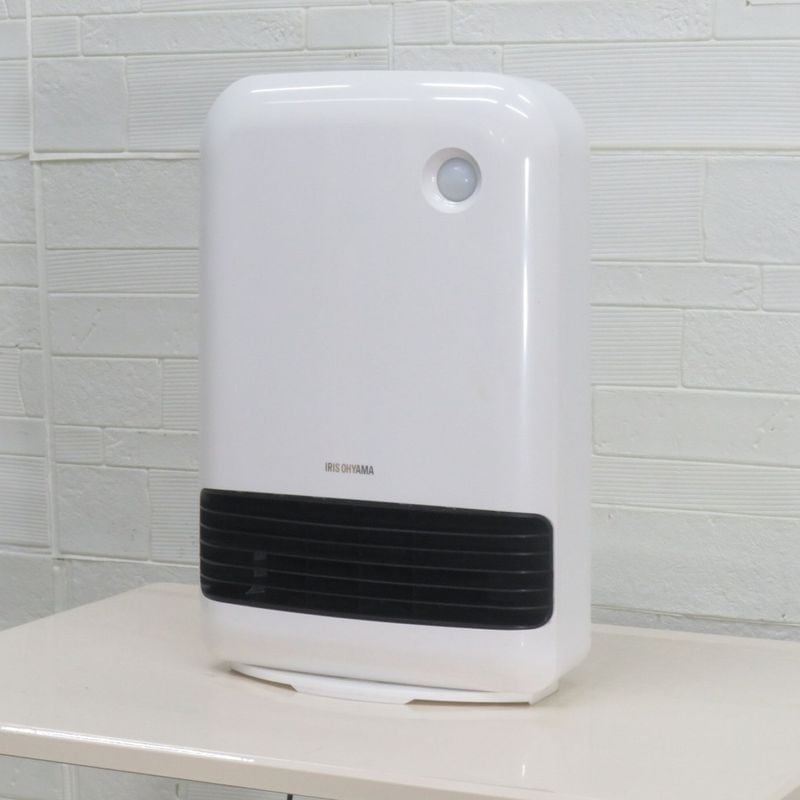 IRIS OHYAMA アイリスオーヤマ セラミックファンヒーター PDH-1200TD1-W ホワイト ストーブ 暖房器 空調器 YH17932 中古オフィス家電 配送サイズ100