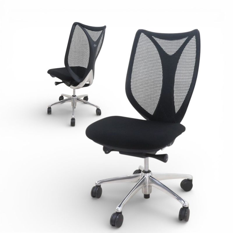 【SALE】オカムラ サブリナ エグゼクティブチェア C833BR FSY1 ブラック 肘無し  メッシュ ハイバック YH18441 中古 配送サイズ250