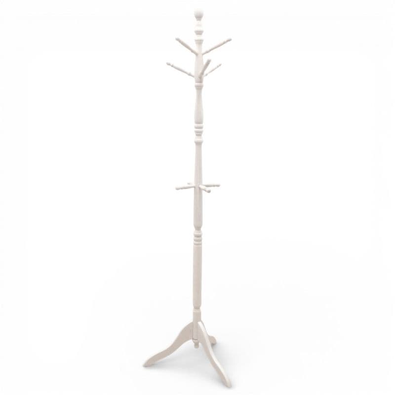 木製コートハンガー ポールハンガー ホワイト KK18143 中古オフィス家具 配送サイズ300