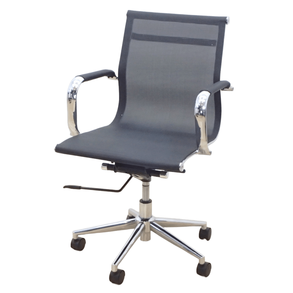 関家具 LU CHAIR ルチェア 肘付オフィスチェア ブラック ワークチェア