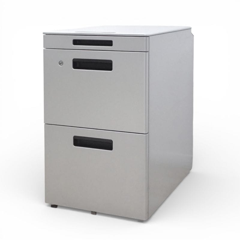 コクヨ 3段デスクワゴン GTシリーズ GT46T3 シルバー 3段 W395 D602 H648 インサイドワゴン 鍵付き 中古 EG18524 配送サイズ180 家財おまかせ便