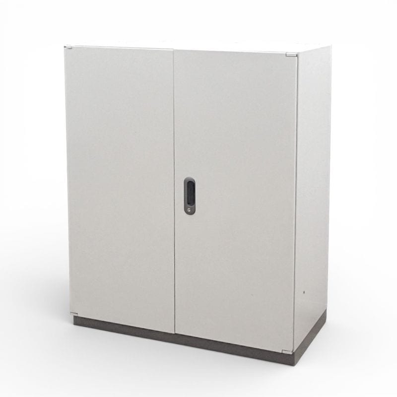 プラス PLUS リンクス LINX LX-5 両開き書庫 L5-105A 3段 A4 W900 D450 H1100 エルグレー キャビネット 収納庫  EG18802 中古オフィス家具 配送サイズ300