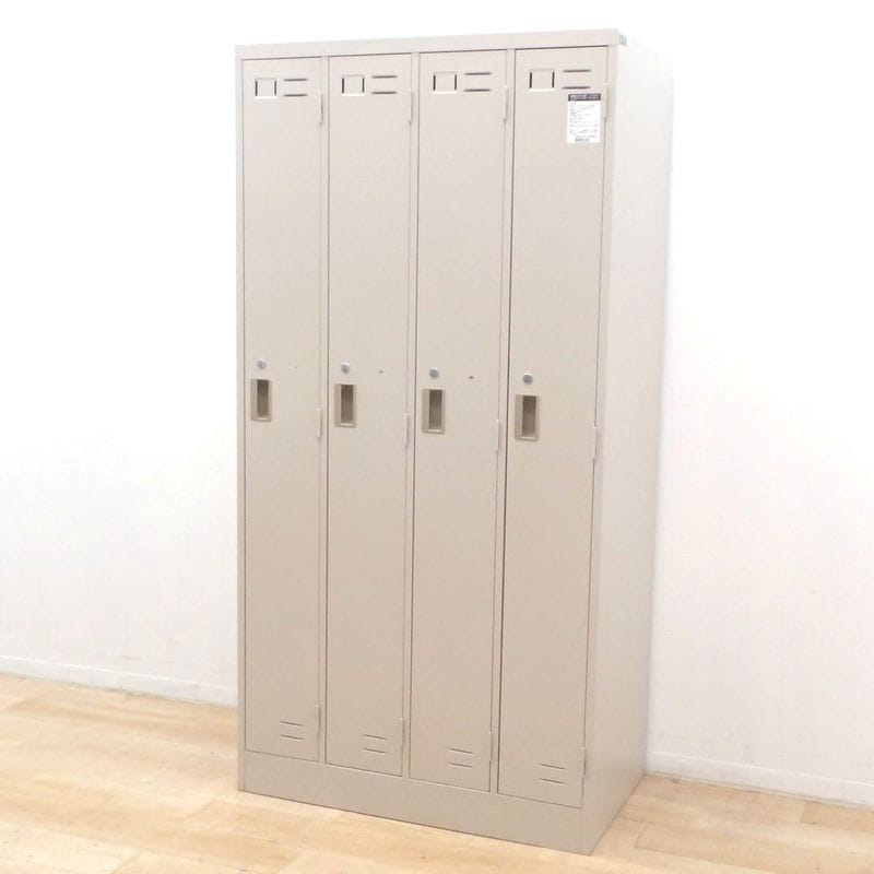 コクヨ　4人用LKロッカー　幅900mm×奥行515mm×高さ1790mm LK-4F1 コクヨ LKロッカー シリンダー錠タイプ 4人用ロッカー 幅900×奥行き515×