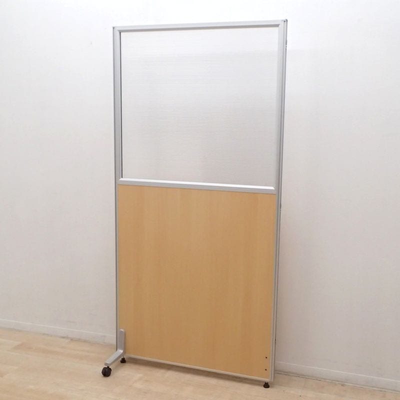 自立式ローパーテーション ナチュラル キャスター KK18842 中古 配送サイズ350