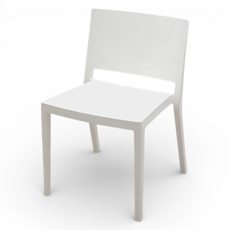 Kartell LIZZ ダイニングチェア ホワイト ピエロ・リッソーニ スタッキングチェア ミーティングチェア EG18864 中古 配送サイズ180