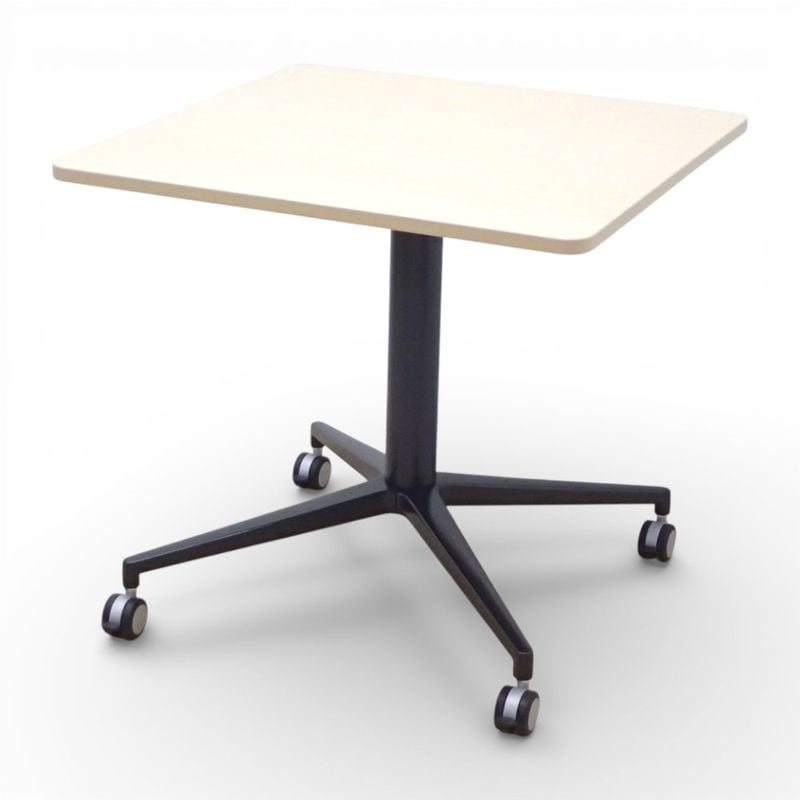 イトーキ 角テーブル W750 スクエアテーブル DDEP-077J-97 ナチュラル ミーティングテーブル キャスター付 KK18881 中古 配送サイズ240