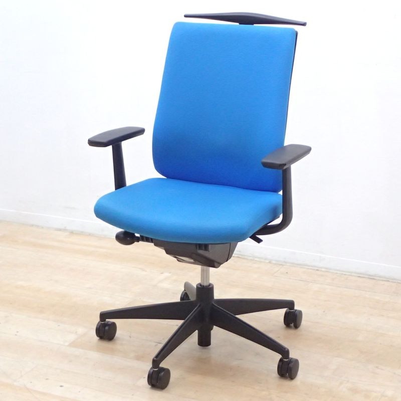 コクヨ ウィザード 肘付オフィスチェア ハンガー KK18868 中古オフィス家具 配送サイズ240