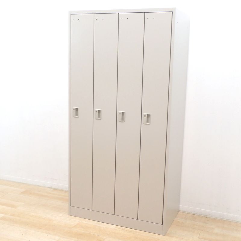 プラス PLUS 4人用ロッカー グレー 個人ロッカー 四人 網棚