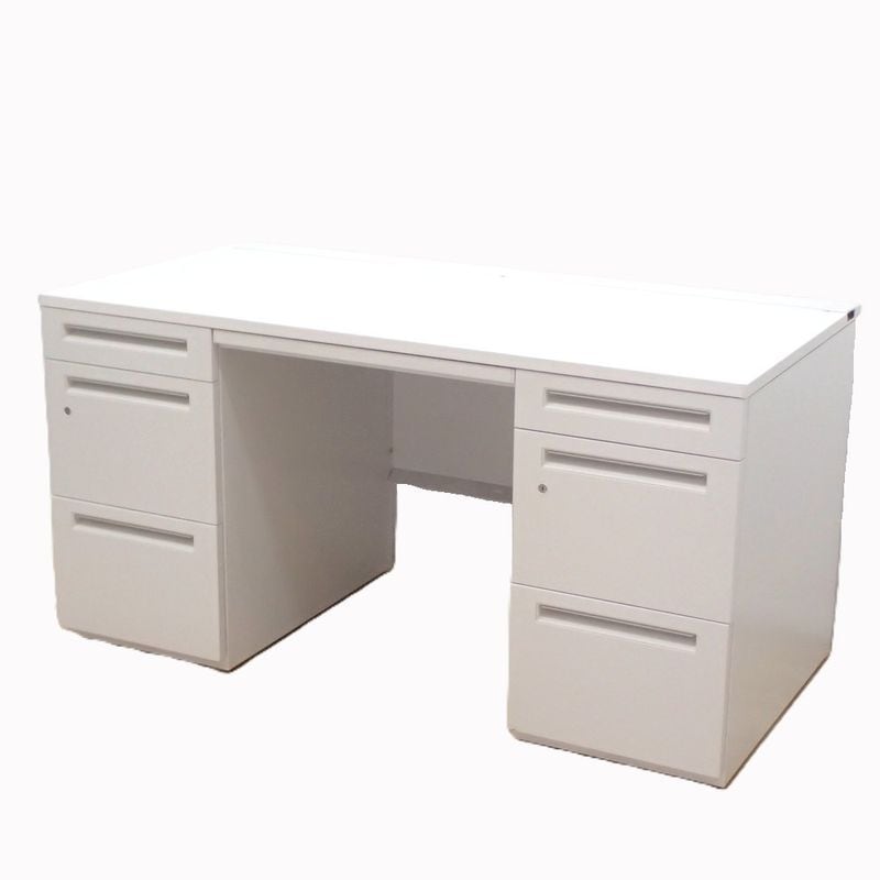 IDC大塚家具 役員デスク ウッド W1510 D810 H760 両袖机 天然木