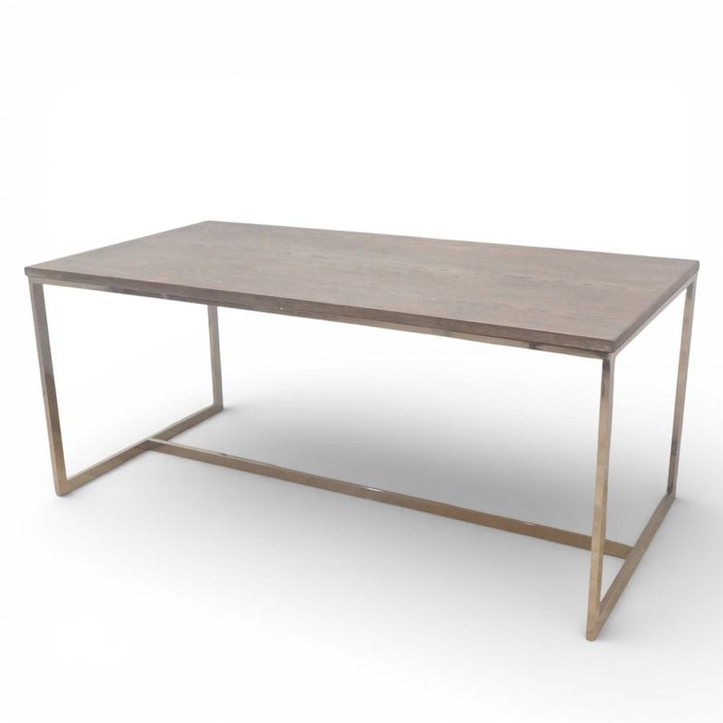 ミーティングテーブル ブラウン W1800 D900 H750 ダイニングテーブル ウッド アンティーク風天板 KK18904 中古 配送サイズ350