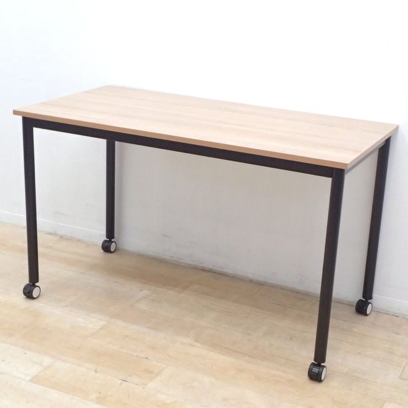 オフィスコム Lesir レシル ミーティングテーブル キャスター付き W1200 ブラウン KK18929 中古 配送サイズ300