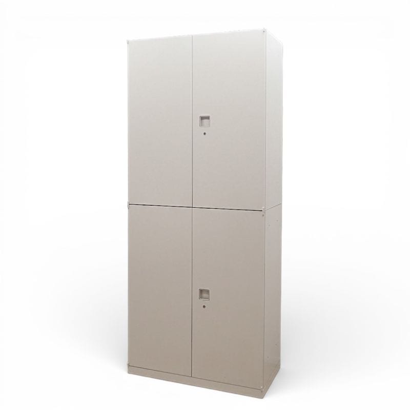 オカムラ 上下書庫 両開き/両開き レクトライン オフィス家具 キャビネット 収納庫 KK13450-1 中古 配送サイズ300