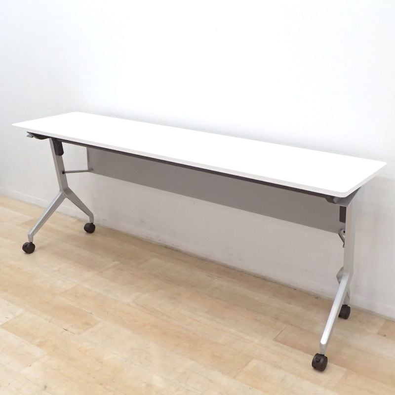 コクヨ リーフライン スタックテーブル KTT-1200PAWNN W1800 ホワイト 幕板付 KK19097 中古 配送サイズ350