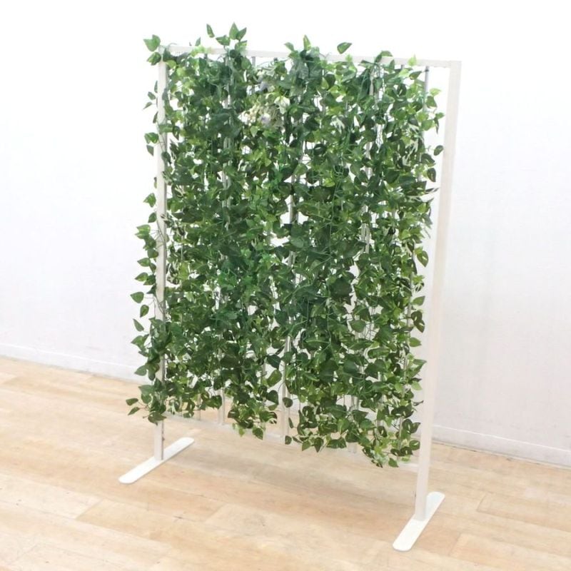 自立式パーテーション フェイクグリーン W920 D400 H1310  KK18139 中古 配送サイズ300